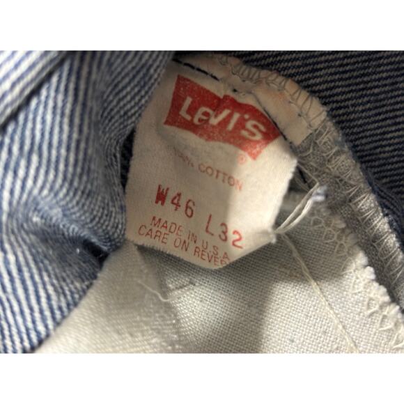 Levi’s Orange Tab Vintage Jeans Men’s 46×29 Classic Blue Denim USA Made - Picture 8 of 15